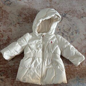 Ralph Lauren White Puffer Coat - 9 month baby girl